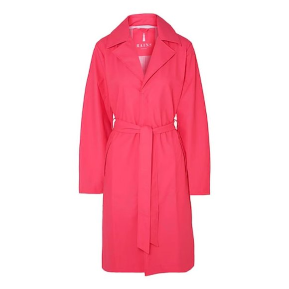 RAINS Waterproof Lightweight Belted Jacket Pink Size XS/ S - Picture 2 of 8